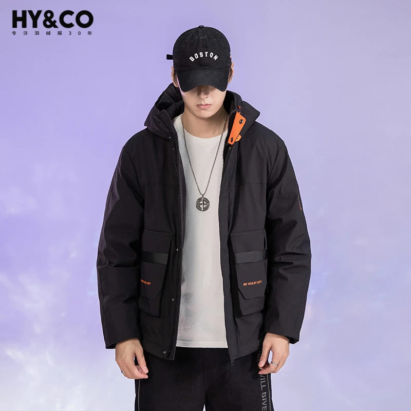HY&CO新款羽绒服情侣百搭立领面包服休闲防寒冬季HY054014Y