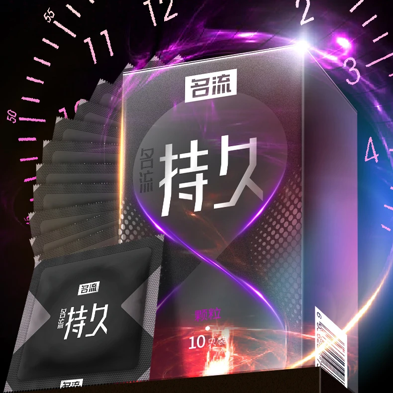 名流正品持久延时安全带玻尿酸免洗润凸点颗粒天然胶乳橡胶避孕套