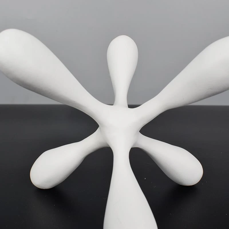 简约现代样板房抽象几何星星创意桌面摆件客厅玄关儿童房手工装饰