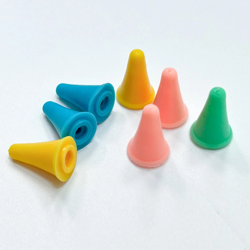 KS十字绣工具配件剪刀帽保护套橡胶帽针毛衣针塞帽马卡龙色小帽子