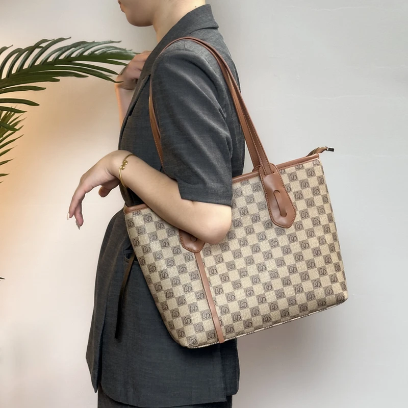 2024秋新单腋下包大容量时尚女包托特包