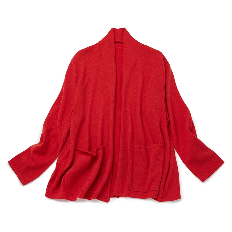 Say Ya 【幻】短款针织羊绒私服开衫 无扣/简约休闲时尚百搭纯色