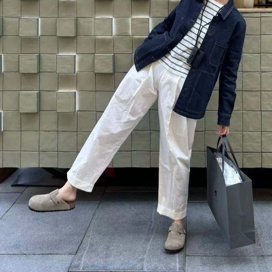 【宽楦】【BK01外贸的货专属】手工软木鞋夏季百搭包头勃肯半拖鞋