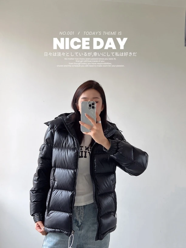 【理理】2024冬季新款  加厚短款欧货大码情侣男女同款羽绒服-606