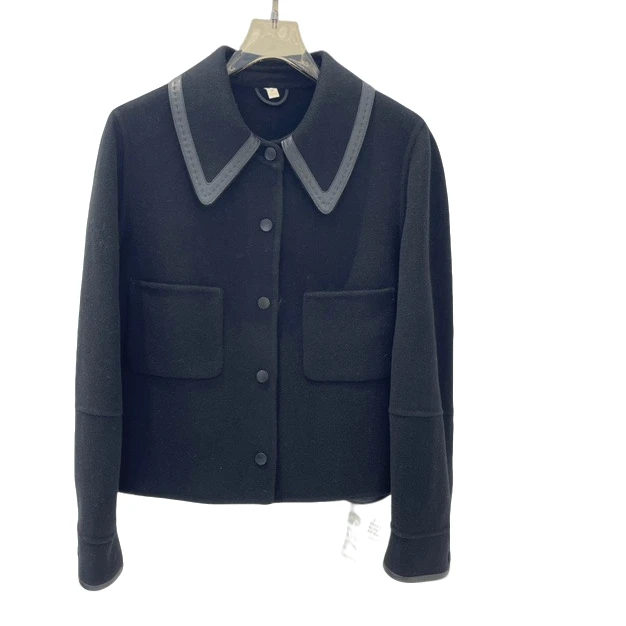 【100羊毛】双面尼毛呢大衣女短款小个子羊毛呢子外套82072