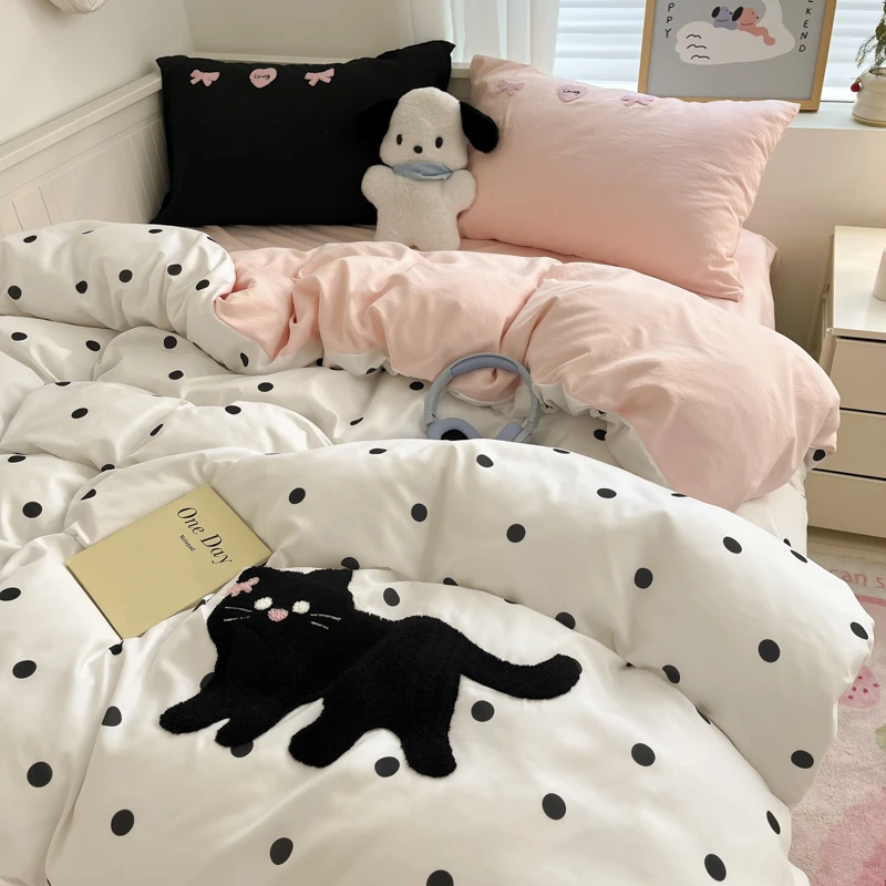 春夏季新品床上用品四件套超柔亲肤床单被套学生宿舍床品三件套