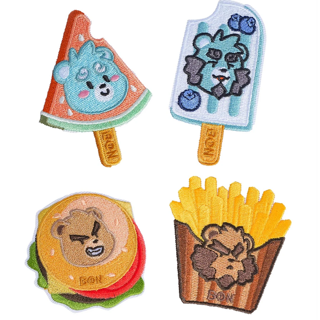 狛神本铺 刺绣贴随机两枚 可爱萌系大容量全兽出击FURRY