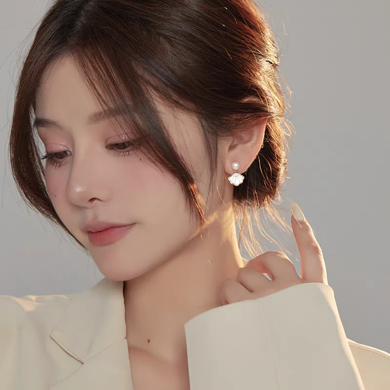【海的女儿】无耳洞真珠耳夹简约通勤百搭时尚轻奢