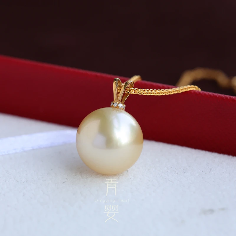 海水南洋金珍珠吊坠10-11mm/13-14mm18k金兔头吊坠*多样性发一个