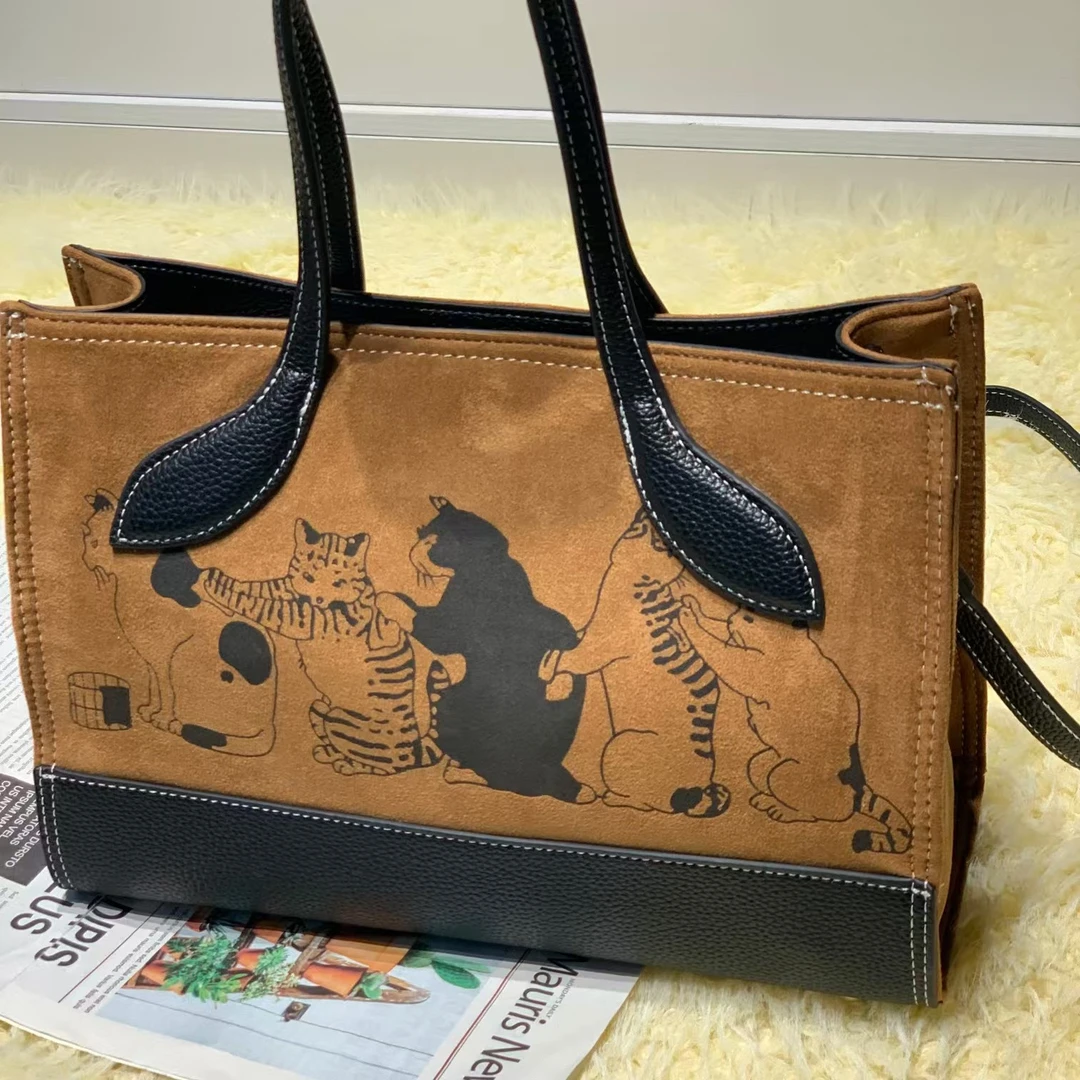 23262 卡其潮流单肩包30*15*22cm