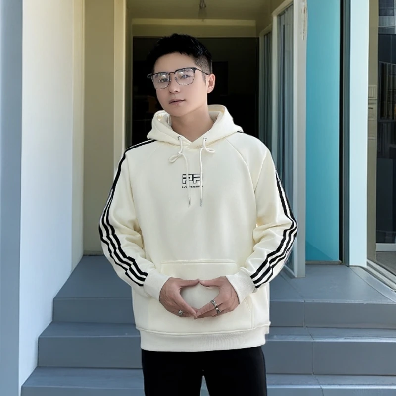 8683带帽加绒秋冬款连帽卫衣