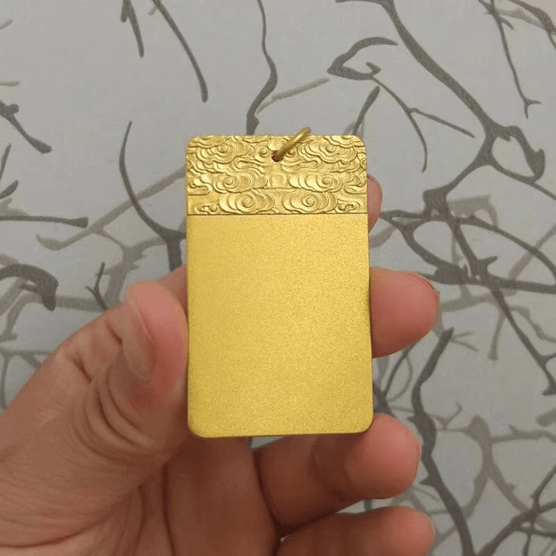 吊坠足银 无事牌吊坠  精工时尚款