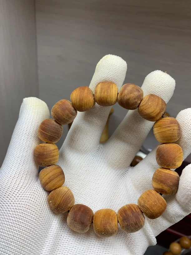 13/14老型，蚕丝细纹，玉化全通透手串