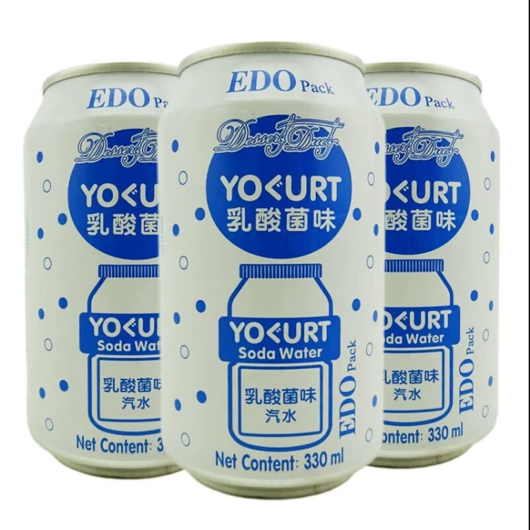 EDO Pack乳酸菌果味饮品汽水碳酸饮料330ml*6瓶 夏季饮品