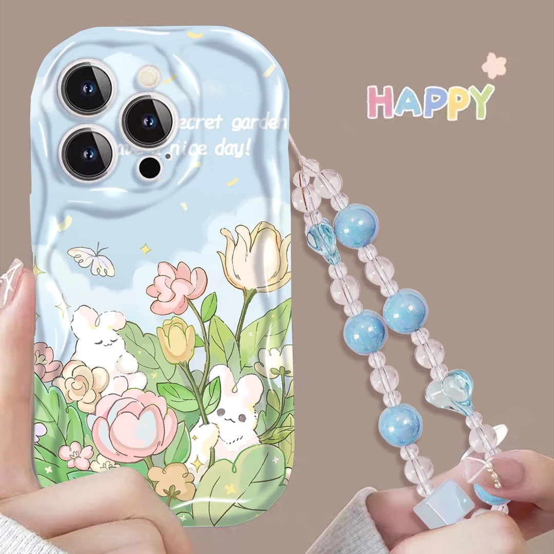 【苹果/华为/OPPO/VIVO/小米/荣耀】奶油壳蓝天兔兔草网红ins手机壳