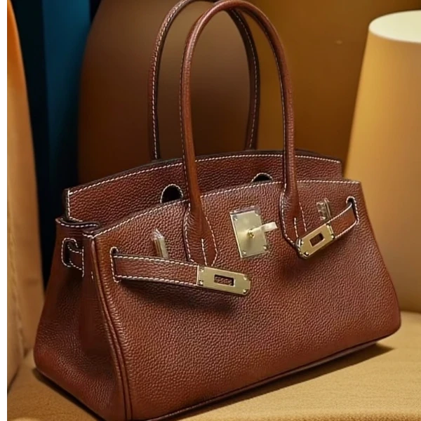 秀姐定制 （福宝皮-横版-BK-30）真皮女包单肩包斜挎包轻奢气质包1