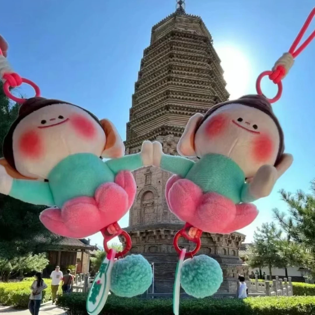 (只做精品)佛小伴莲花好礼美术馆山西大同小佛玩偶公仔挂件钥匙扣