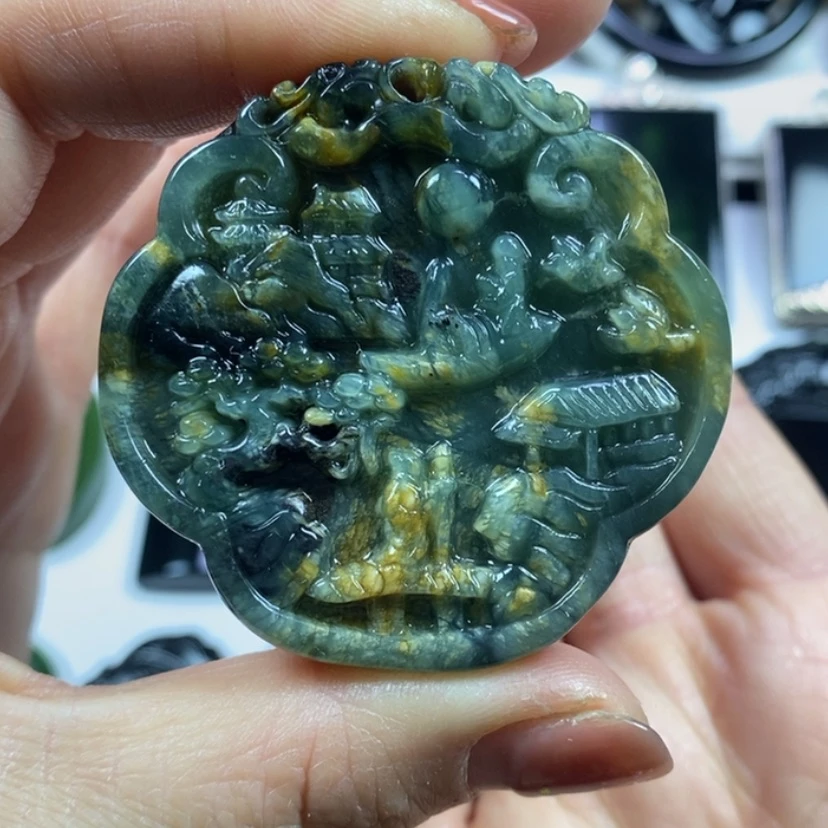 【闪购商品】岫玉挂坠未镶嵌