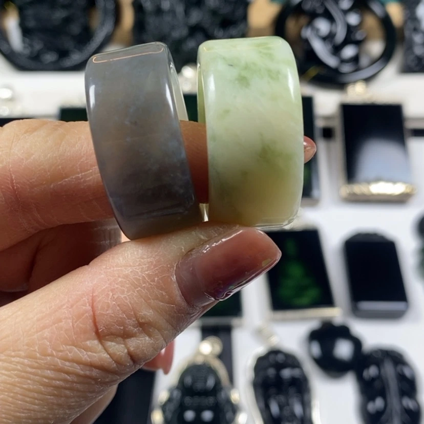 【闪购商品】岫玉戒指未镶嵌