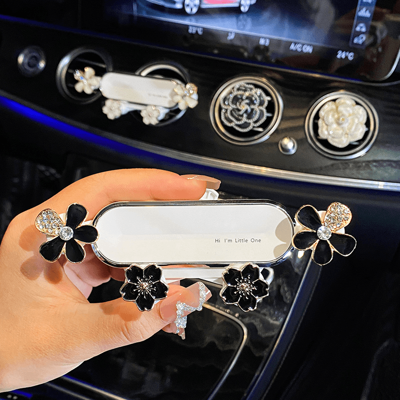 气质高级女士车载手机支架汽车出风口手机导航支撑架