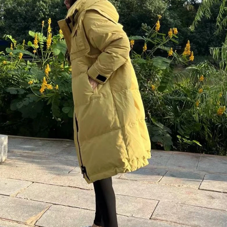 【美誉严选】简约设计感连帽羽绒服YF1066