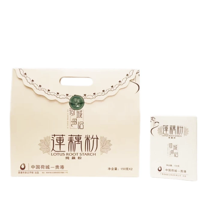 广西贵港特产荷城多记莲藕粉冲饮早餐代餐粉营养速食礼盒装300g