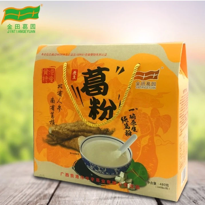金田葛园广西特产甄选原味葛根粉早餐养生营养食品代餐粉葛粉480g