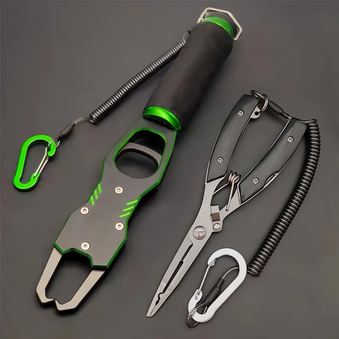 铝合金带称大物控鱼器路亚钳套装多功能海钓钓鱼钳子防滑鱼线剪线