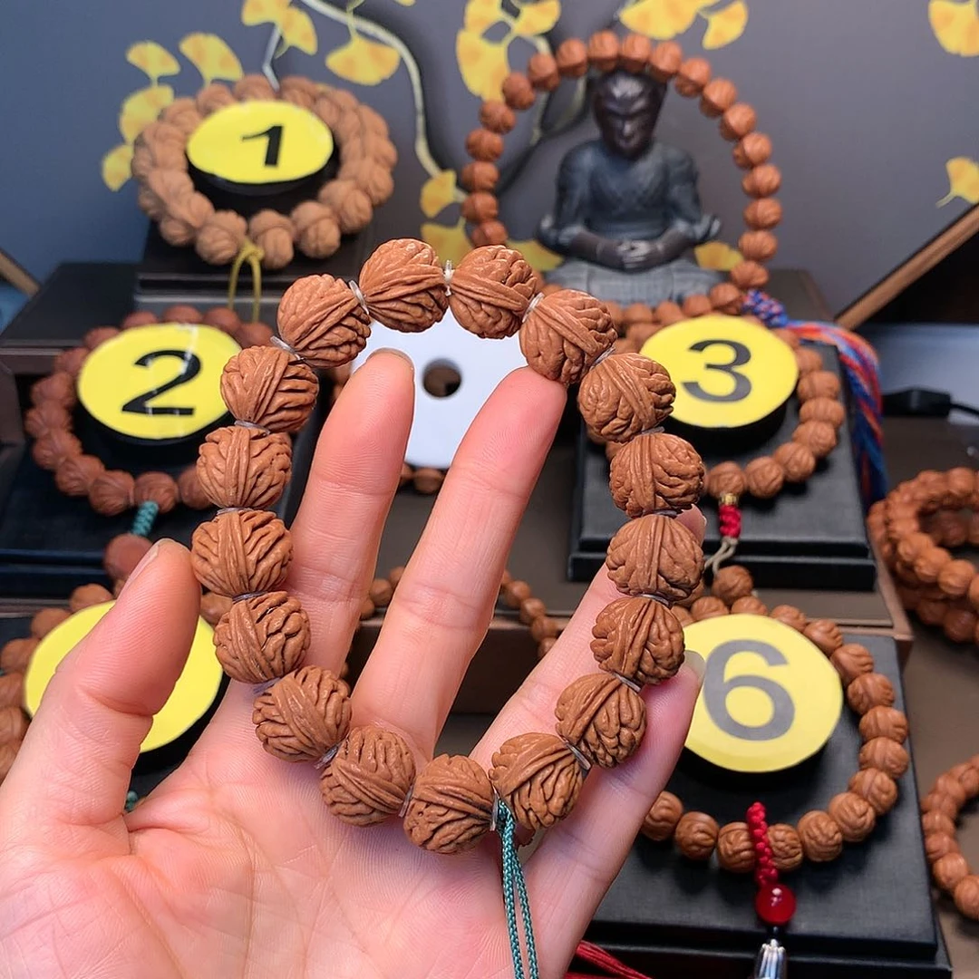 桃核手串原装刺龙17