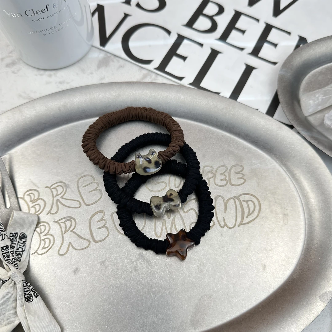 Mi33 韩版饰品 几何图案褶皱发绳发圈组合（三只一组）Q99053079