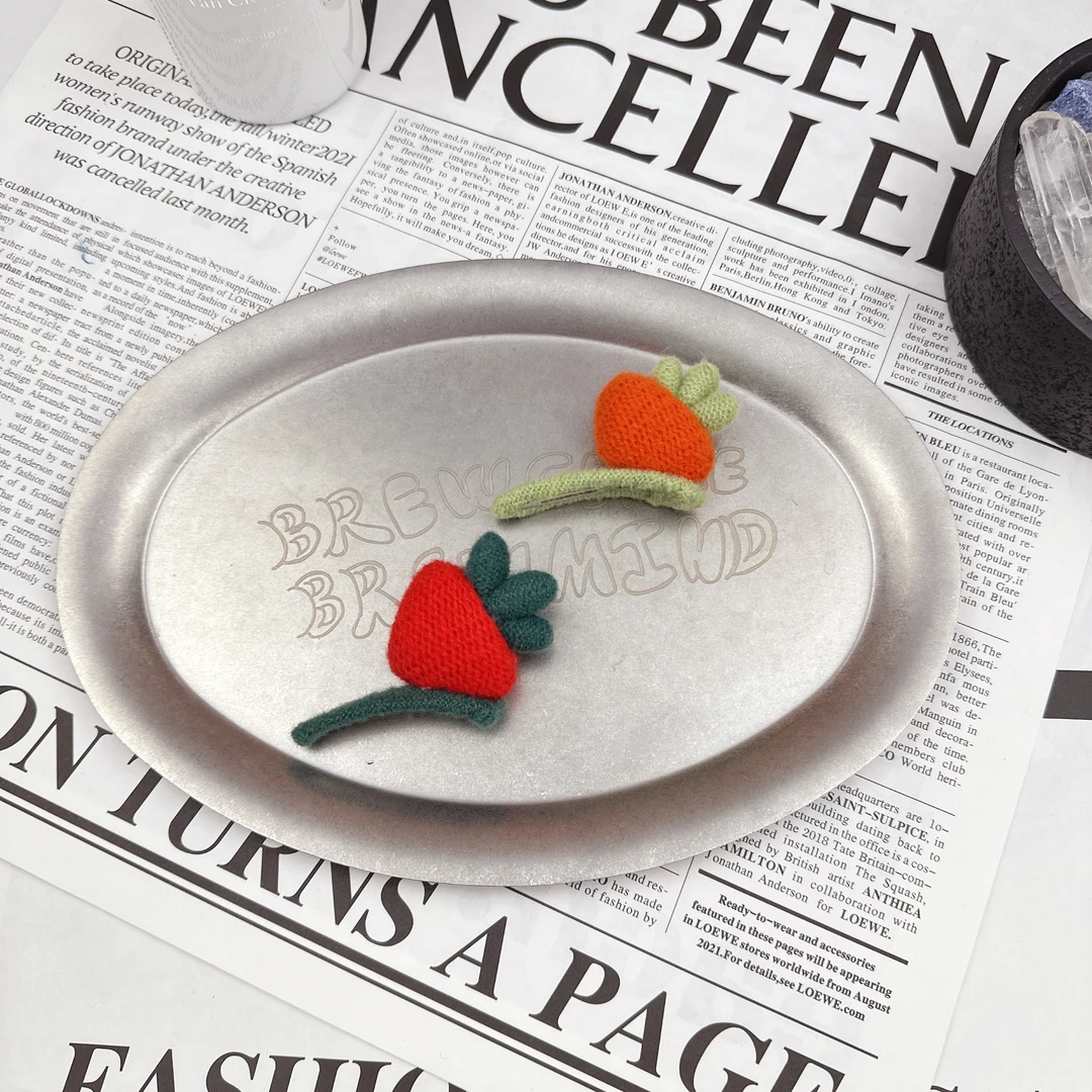 Mi33  针织胡萝卜毛呢BB夹（单只）Y48057F3-5