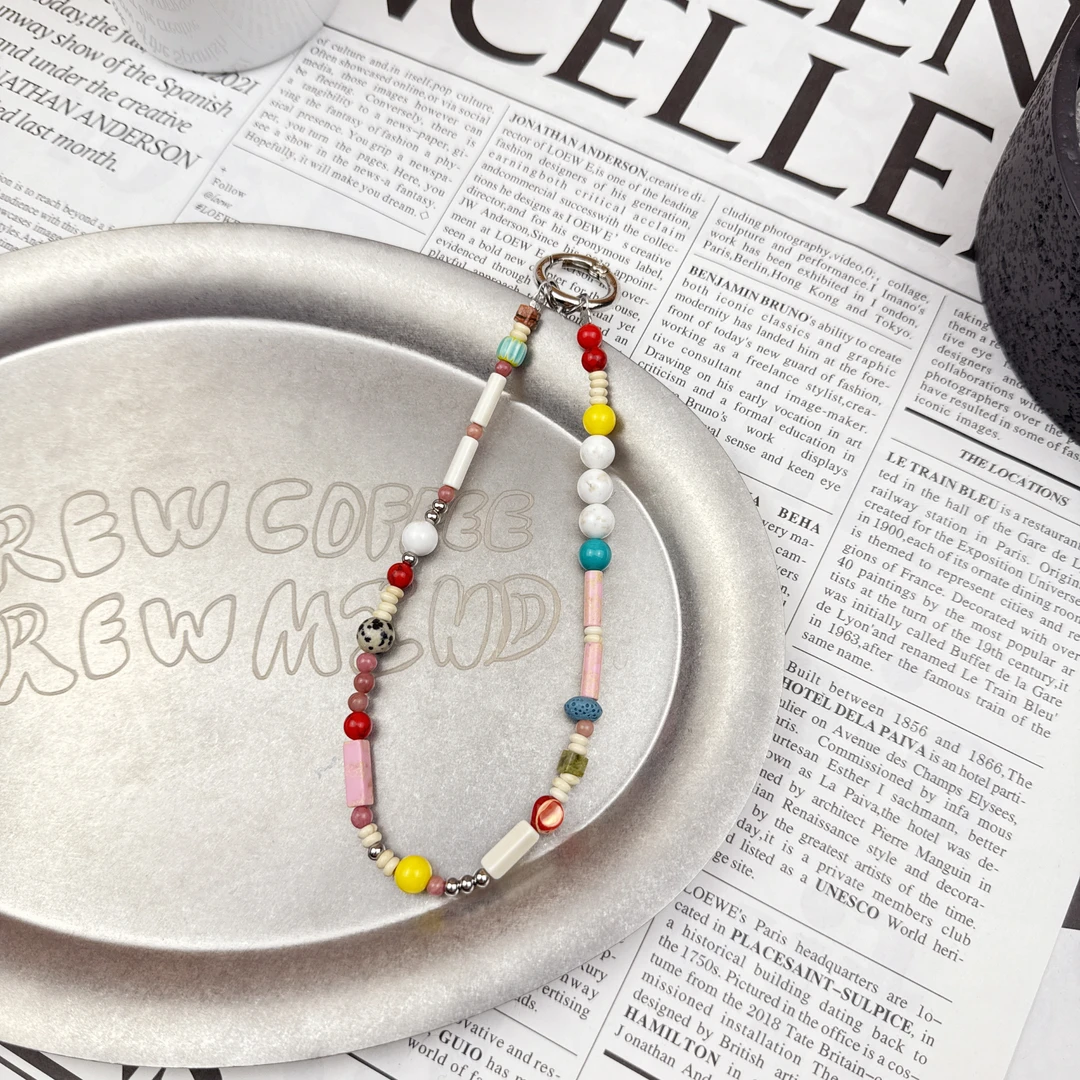 Mi33 韩版饰品 定制款串珠手机链钥匙链挂件 G99069004