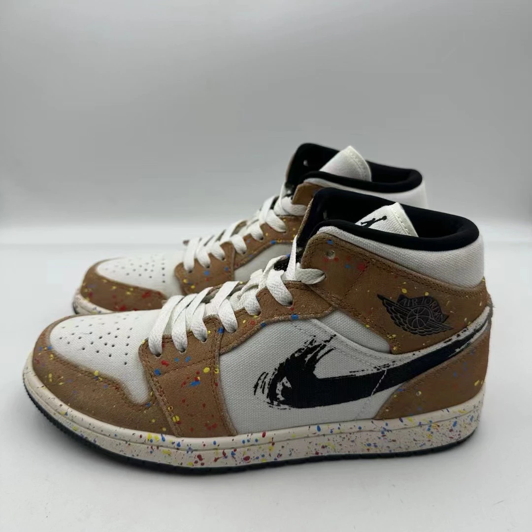 99新 41码 Air Jordan 1 板鞋 水彩泼墨 公价999