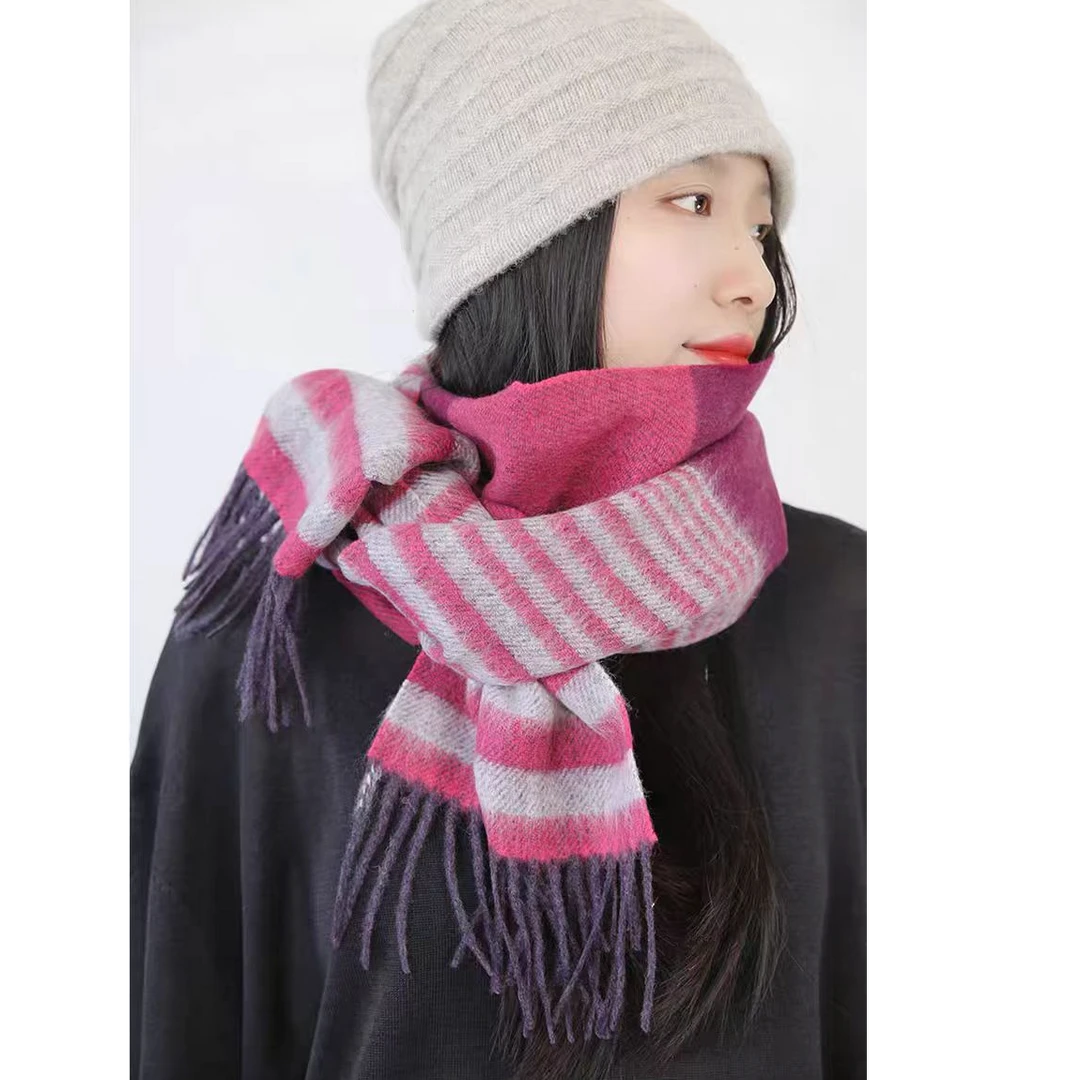 长围巾格纹保暖男女通用