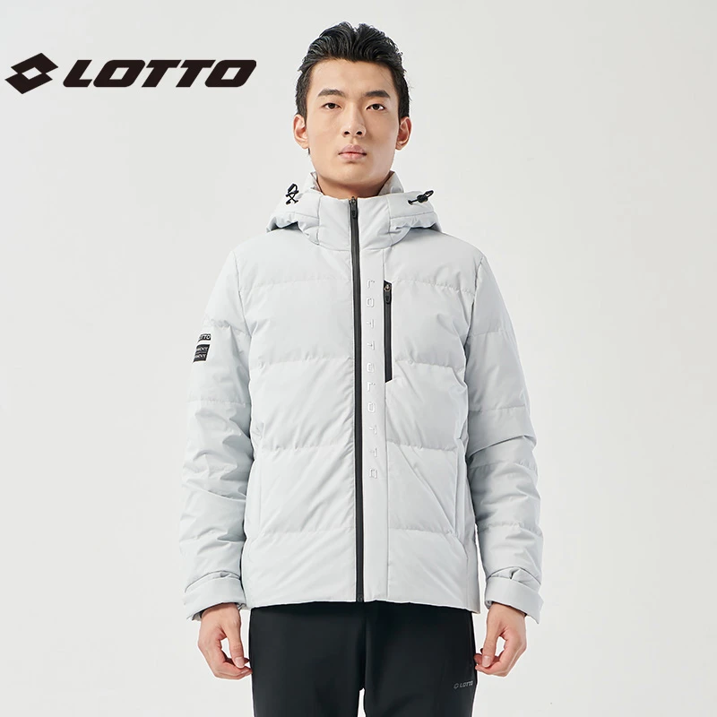 LOTTO/乐途秋冬新款羽绒服休闲百搭运动连帽情侣男女防风保暖外套