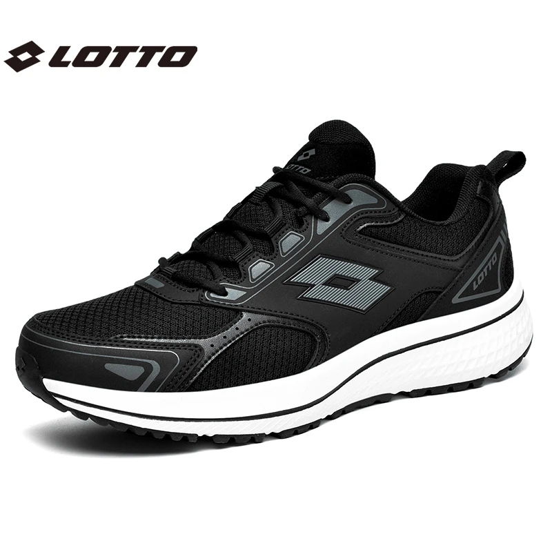 LOTTO/乐途秋季新款网面轻薄透气户外黑色运动鞋女防滑减震跑步鞋