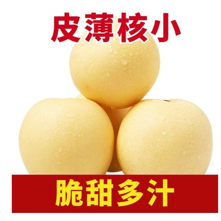 河北皇冠梨多汁新鲜水果应季带箱包邮非雪梨鸭梨脆甜美味2-9斤装