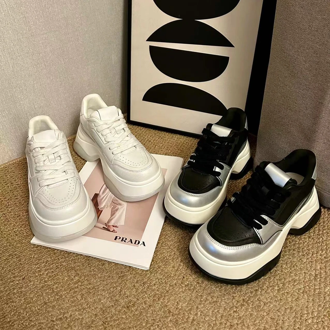 【AiAi】真皮松糕厚底圆头休闲老爹鞋 特价处理 （399-55）