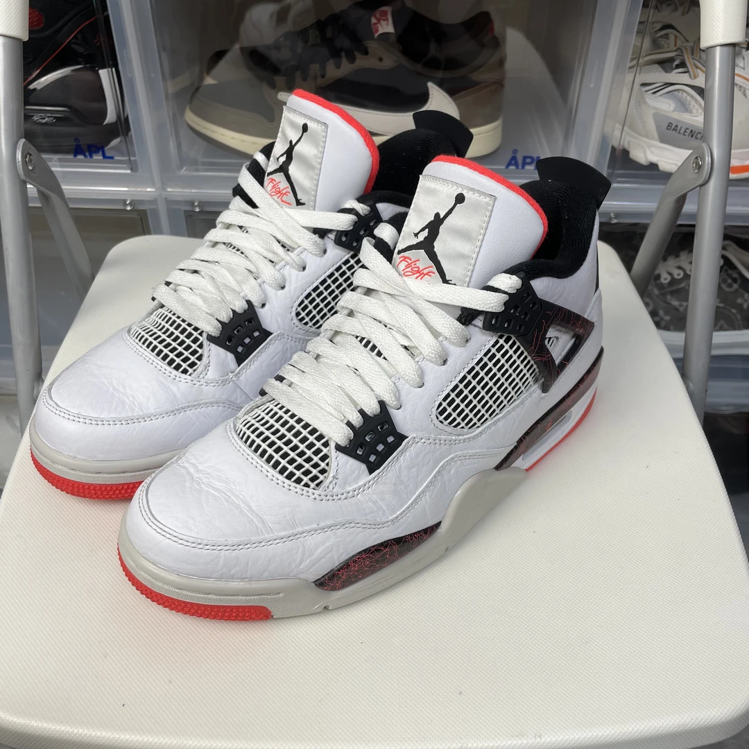 99新 42码 原盒 AJ4 热熔岩 复古篮球鞋