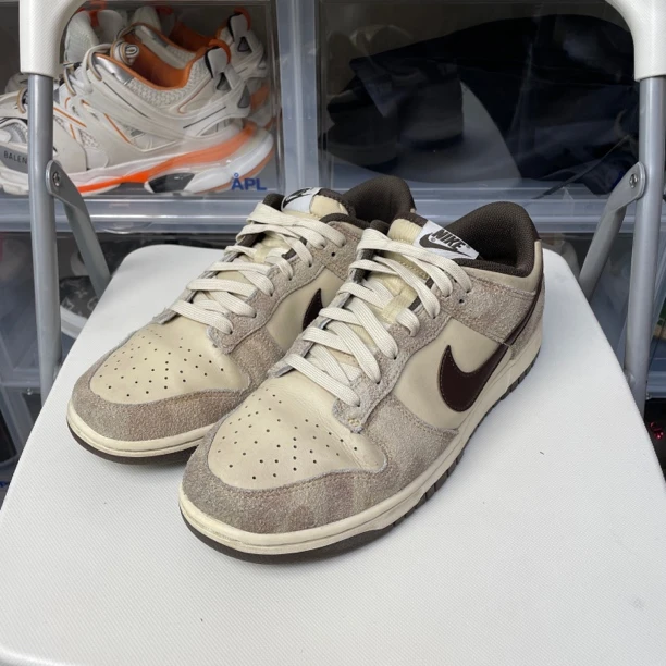 95新 43码 无盒 Dunk Retro PRM 米白棕 板鞋 公价569