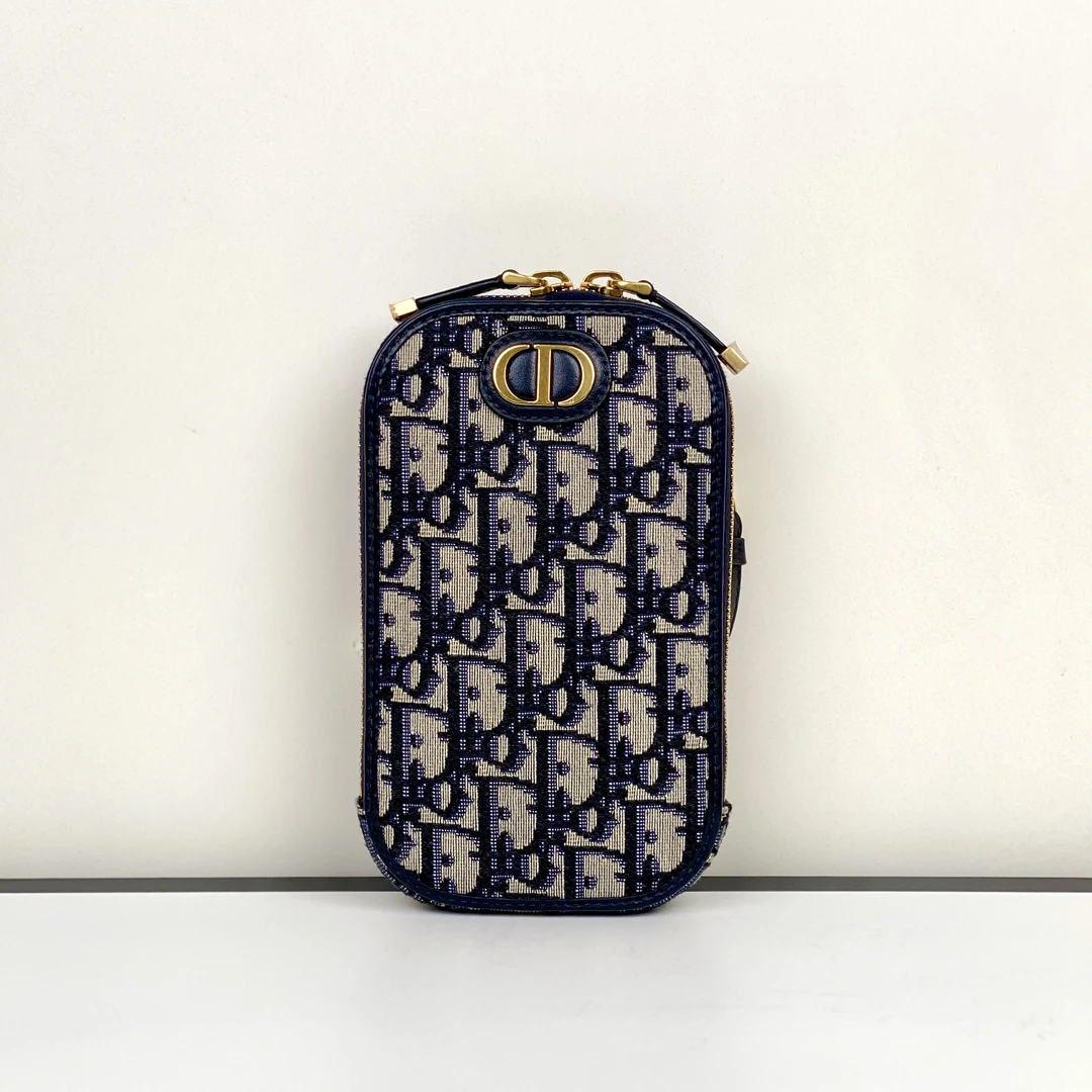 99新 DIOR/迪奥 甄宝98新迪奥手机包老花手拿包6791