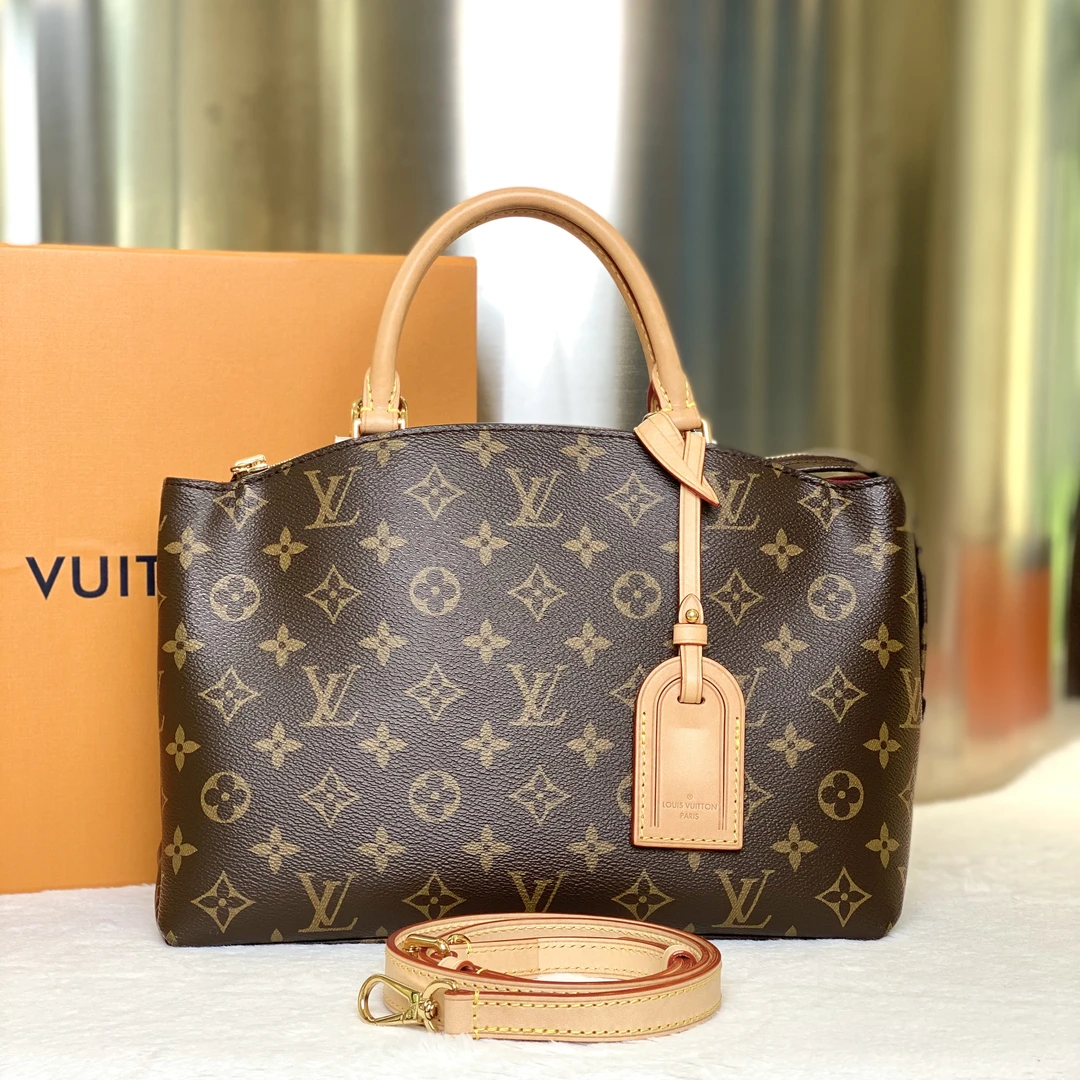 99新 LouisVuitton/路易威登 甄宝98新LV老花新款蒙田斜挎包2270