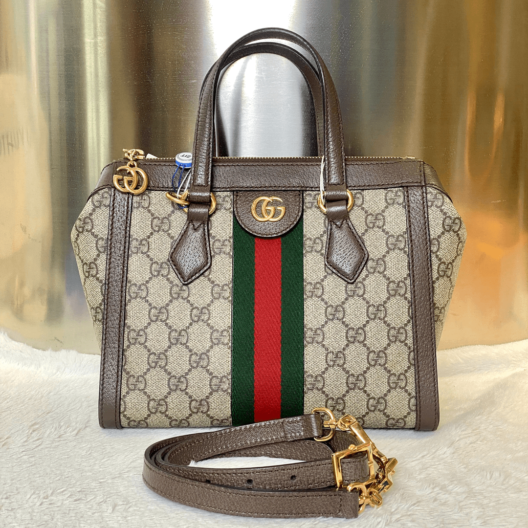 99新 GUCCI/古驰 甄宝98新古驰托特包手提斜挎包3395