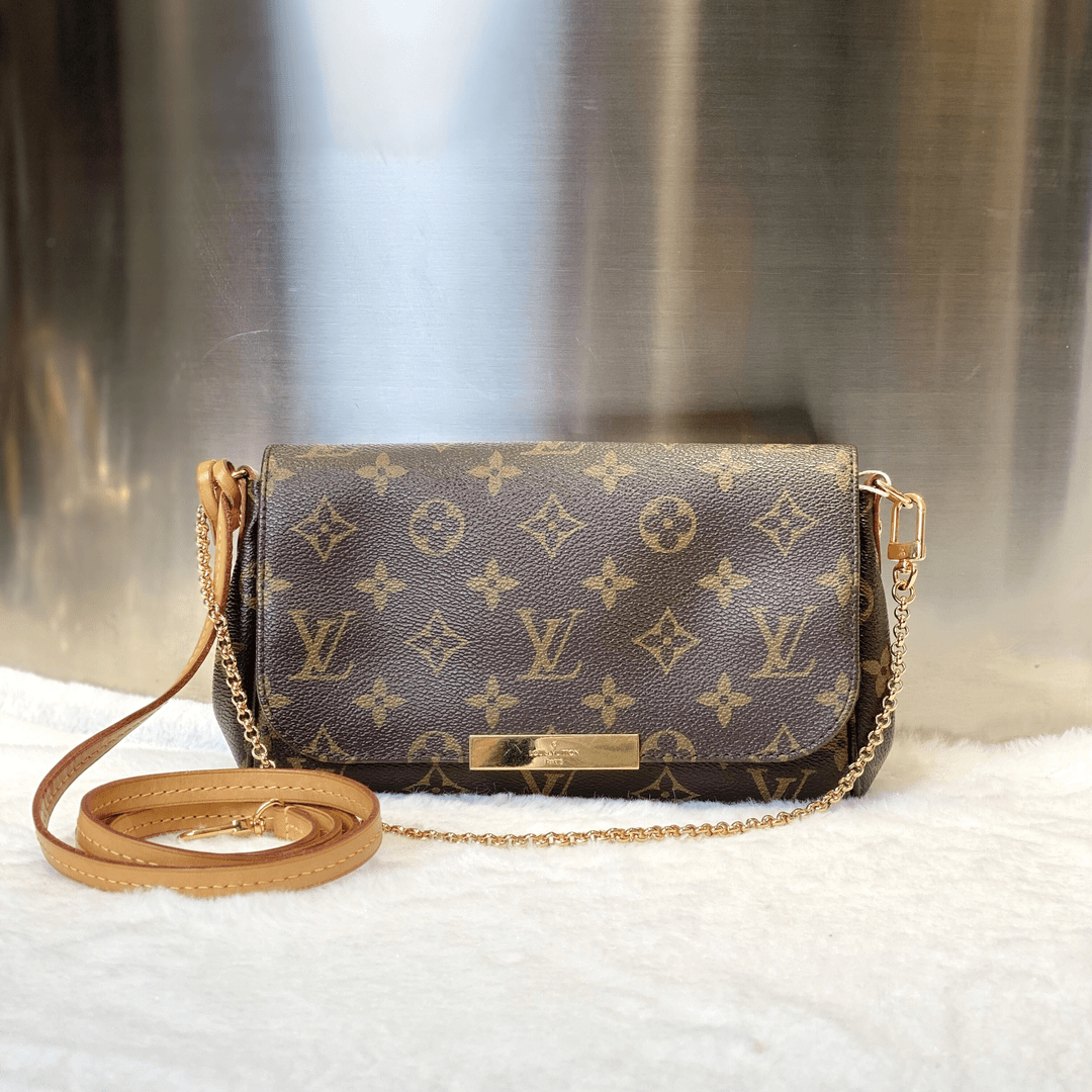 99新 LouisVuitton/路易威登 甄宝98新老花挚爱小斜挎单肩包8701