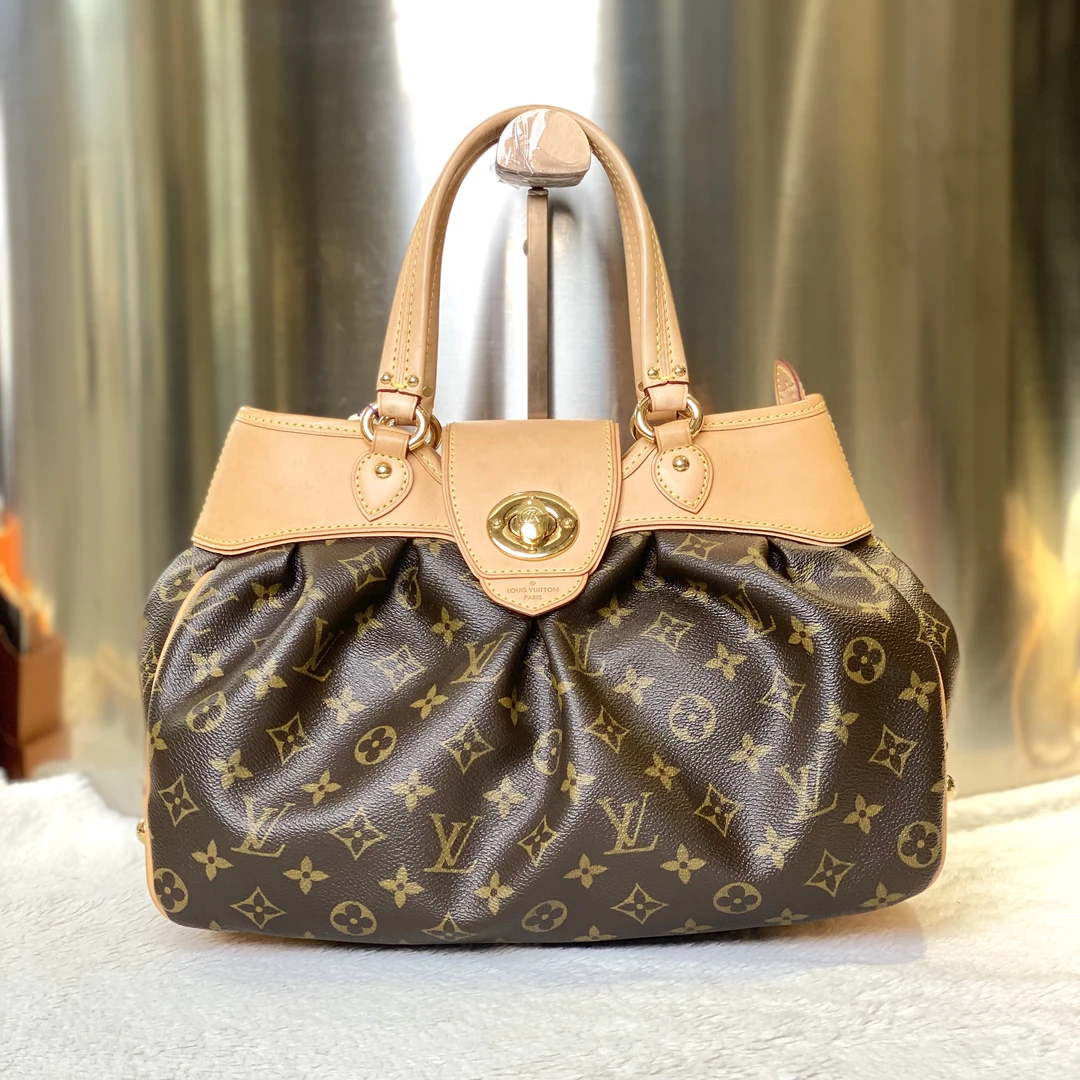 99新 LouisVuitton/路易威登 甄宝98新LV金豆小号手提包8967