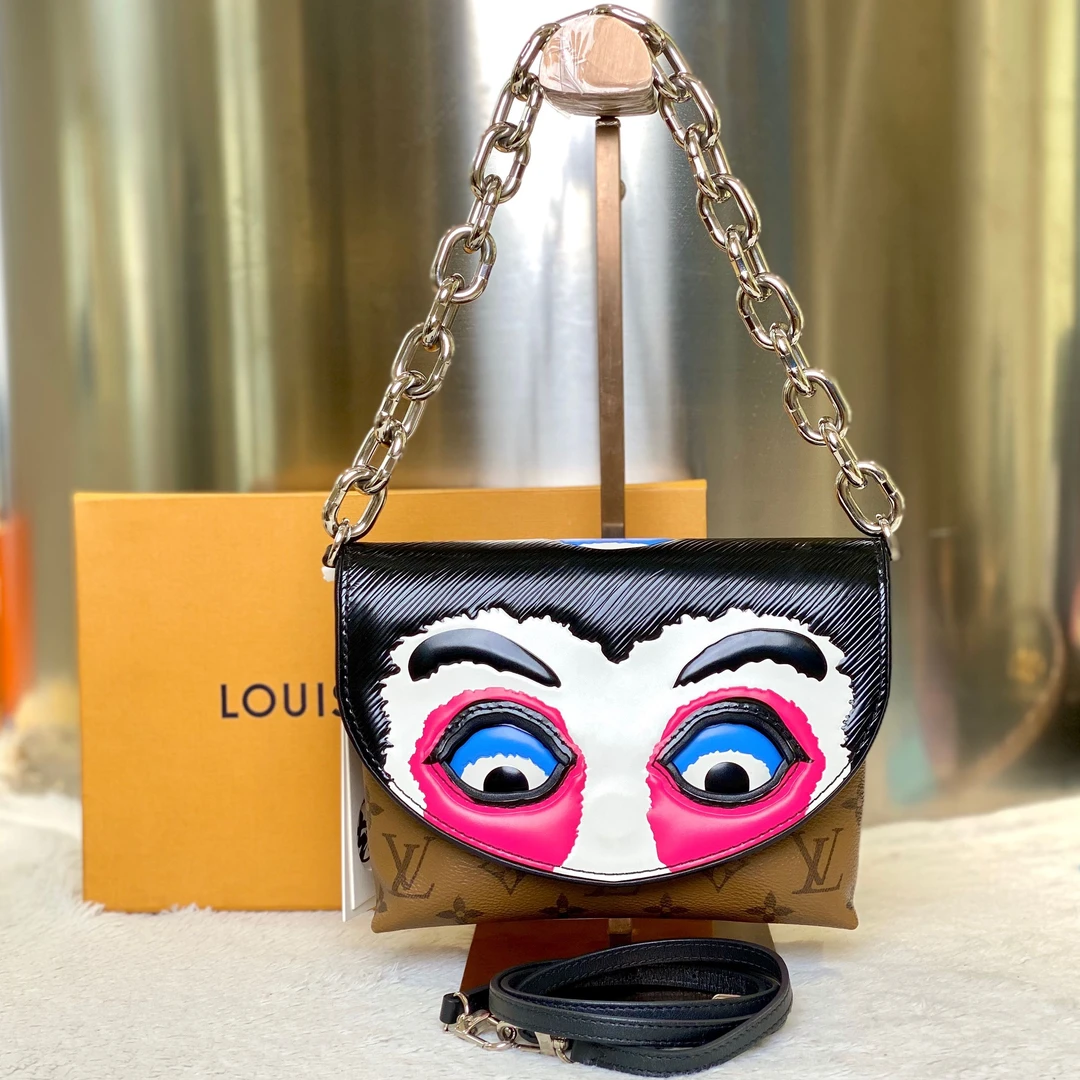 99新 LouisVuitton/路易威登 甄宝98新LV山本宽斋单肩斜跨包6138