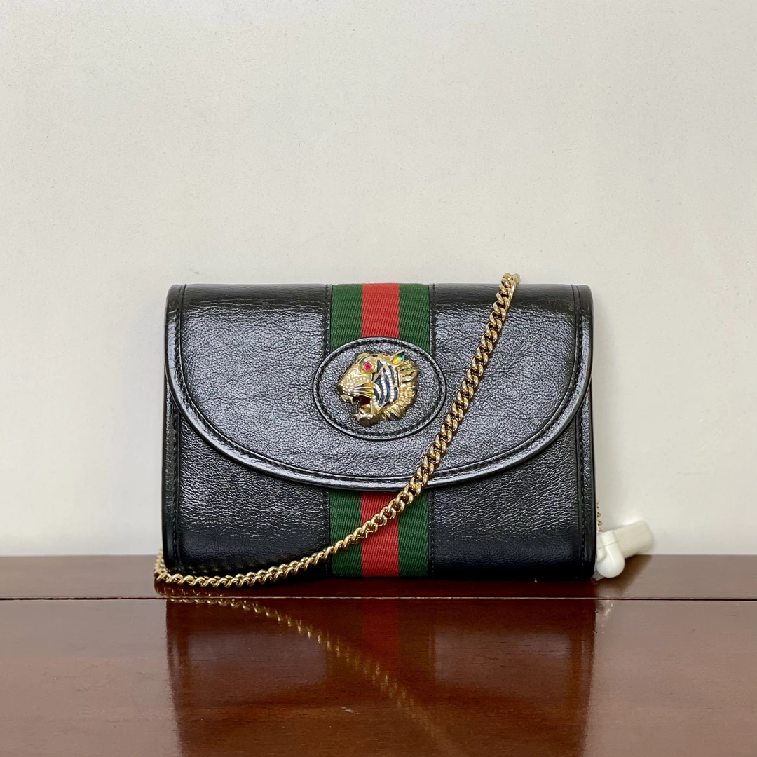 99新 GUCCI/古驰 甄宝98-99新GUCCI古驰虎头迷你手袋斜挎包9800