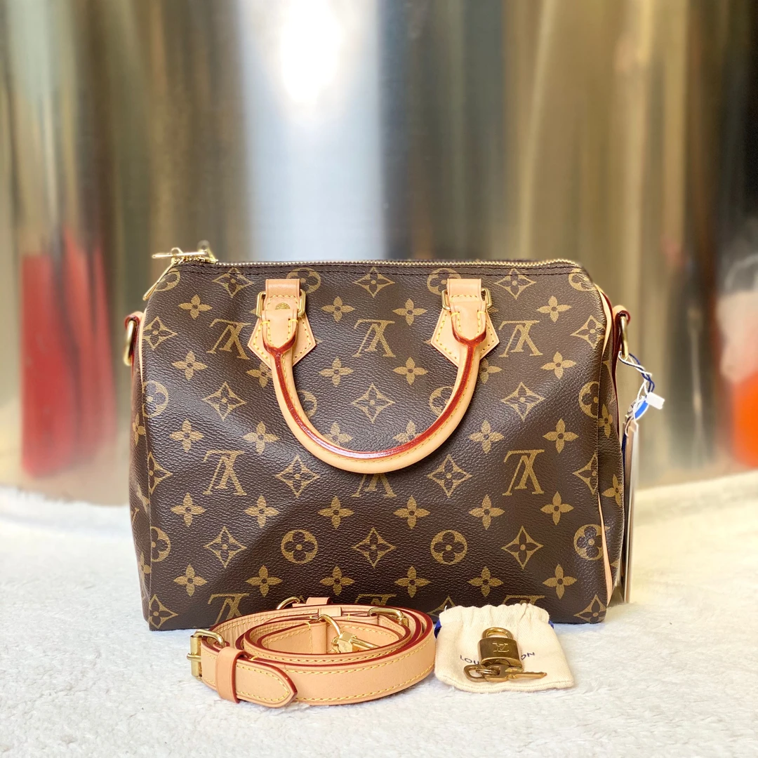 99新 LouisVuitton/路易威登 甄宝98新LV枕头25肩带款8814
