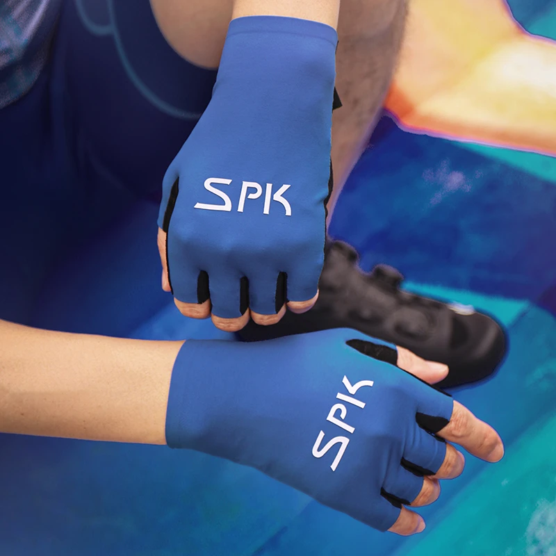 思帕客2023款夏季骑行短指手套公路车减震半指自行车手套 X+遠