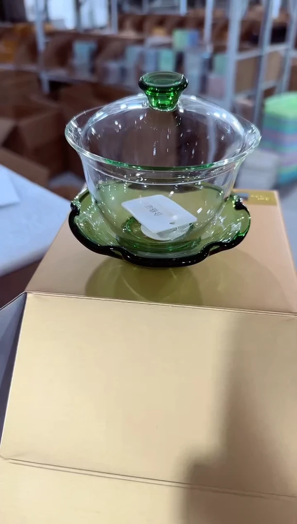 【闪购商品】其他荷悦盖碗墨绿色